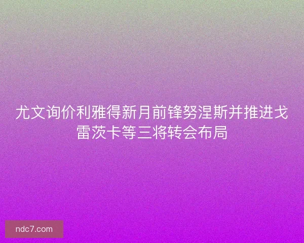 尤文询价利雅得新月前锋努涅斯并推进戈雷茨卡等三将转会布局