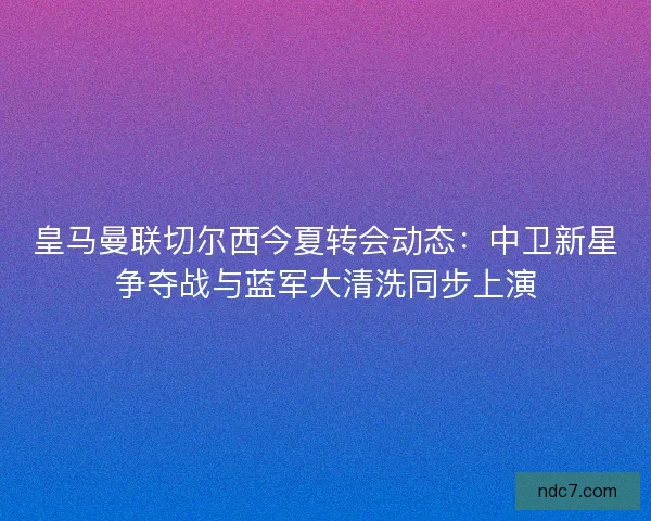 皇马曼联切尔西今夏转会动态：中卫新星争夺战与蓝军大清洗同步上演